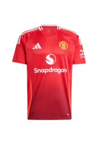 Fotbalové Dres Manchester United Domácí Oblečení 2024-25 Krátký Rukáv